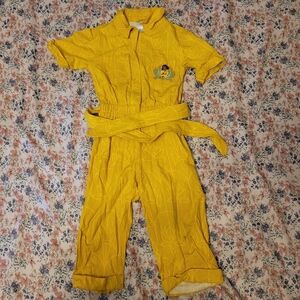 Disney Parks Princess Tiana Yellow Toddler Jumpsuit Size 3T